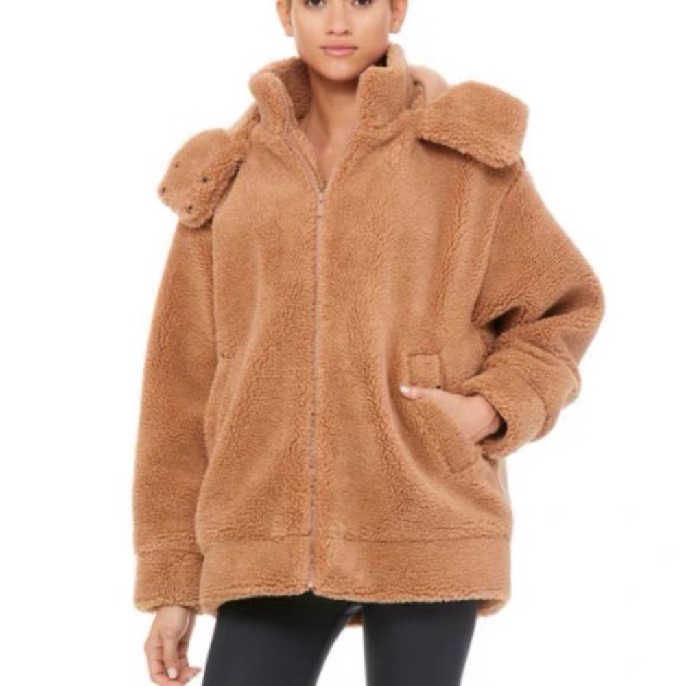 Alo Yoga Norte Sherpa Oversized Jacket Size Small - Picture 3 of 16